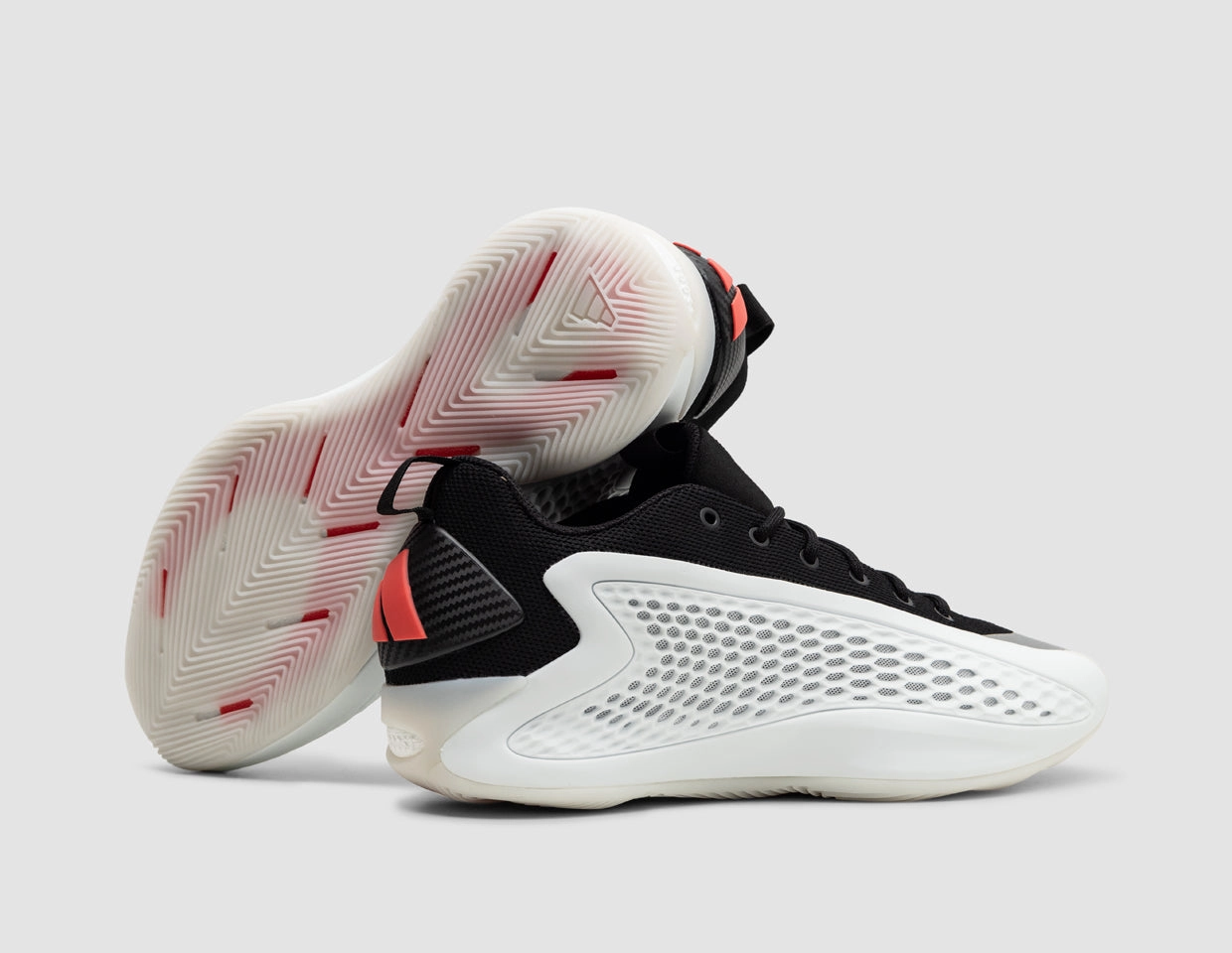 adidas Anthony Edwards 1 Low White / Black - Red