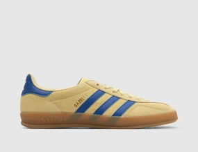adidas Originals Gazelle Indoor Powder Yellow / Team Royal Blue - Footwear White