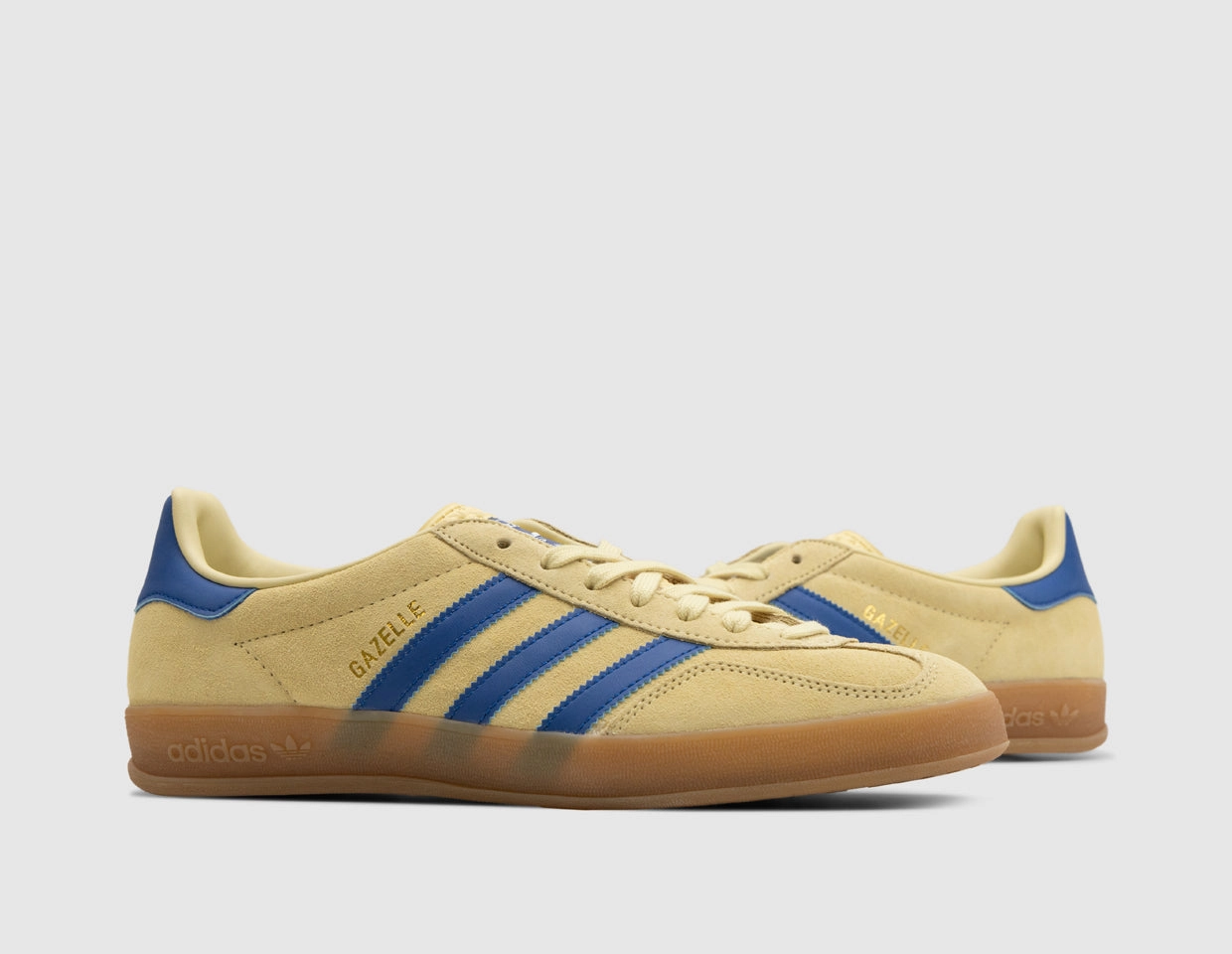 adidas Originals Gazelle Indoor Powder Yellow / Team Royal Blue - Footwear White
