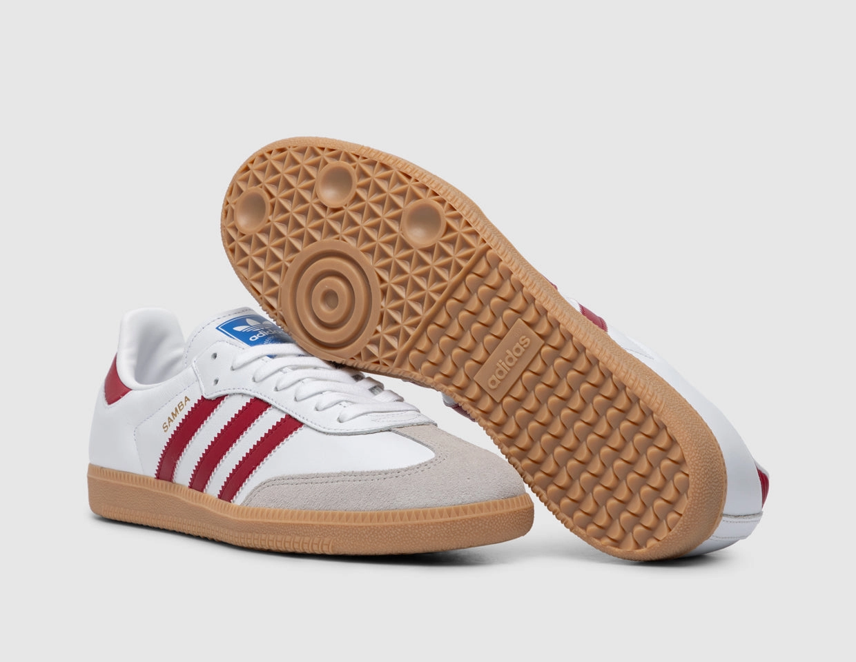 adidas Originals Samba OG White / Collegiate Burgundy - Gum