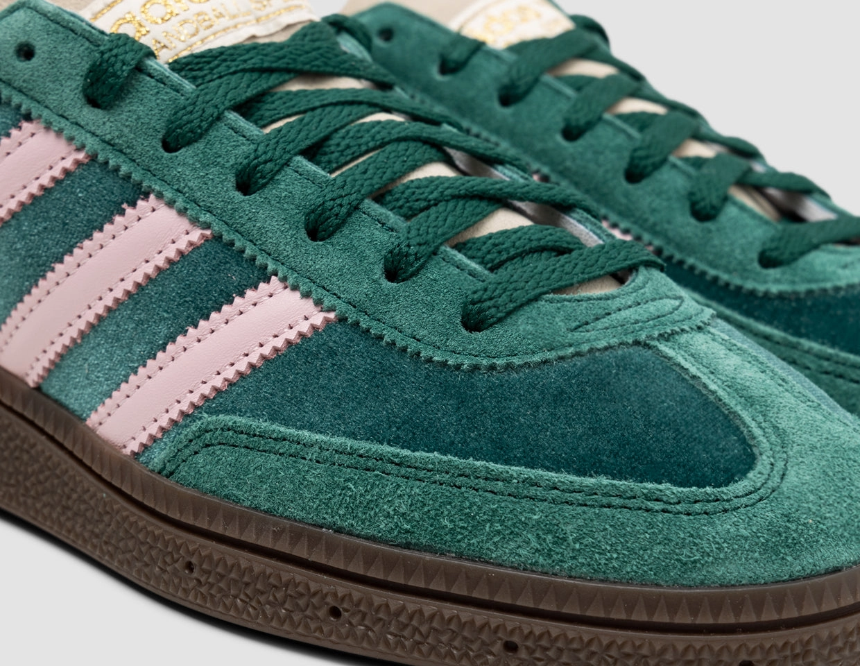 adidas Originals Women's Handball Spezial Collegiate Green / Clear Pink - Cream White