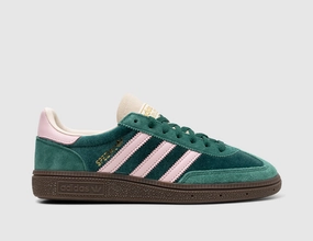 adidas Originals Women's Handball Spezial Collegiate Green / Clear Pink - Cream White
