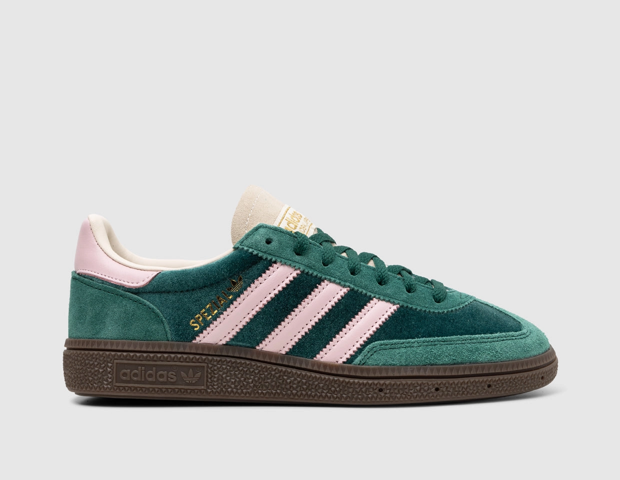 adidas Originals Women's Handball Spezial Collegiate Green / Clear Pink - Cream White