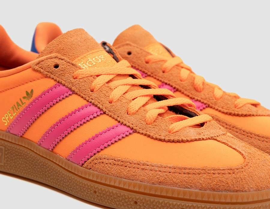 adidas Originals Women's Handball Spezial Solar Orange / Lucid Pink - Gum