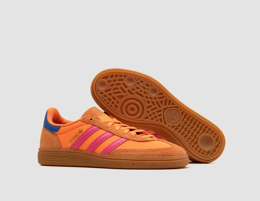 adidas Originals Women's Handball Spezial Solar Orange / Lucid Pink - Gum