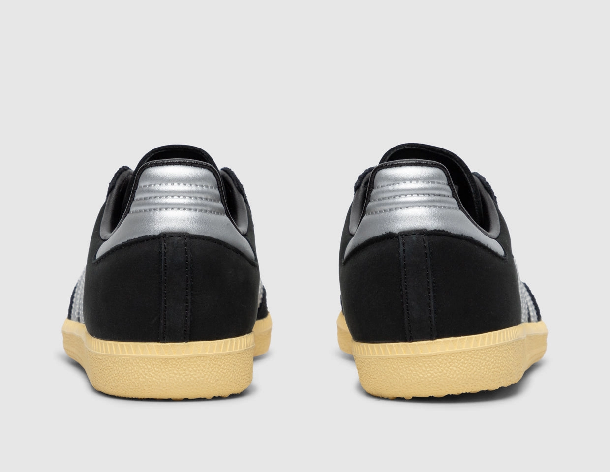 adidas Originals Women's Samba OG Core Black / Matte Silver - Almost Yellow