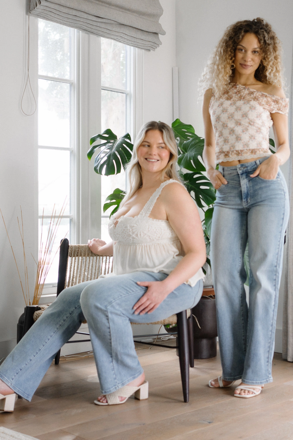 Allison High Rise Front Yoke Retro Wide Leg Jeans