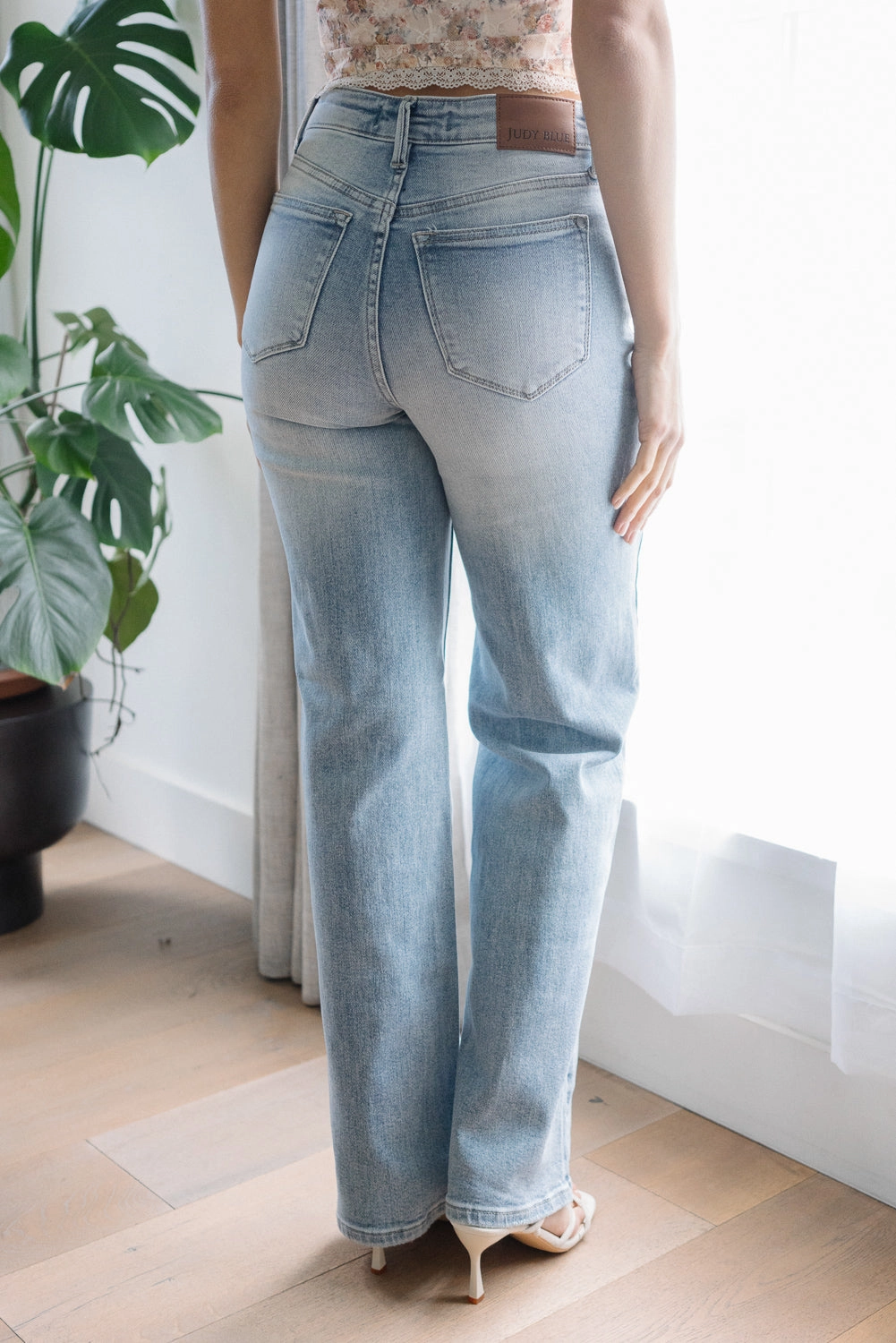 Allison High Rise Front Yoke Retro Wide Leg Jeans