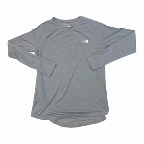 Athletic Top Ls Collar By The North Face In Grey, Size:M