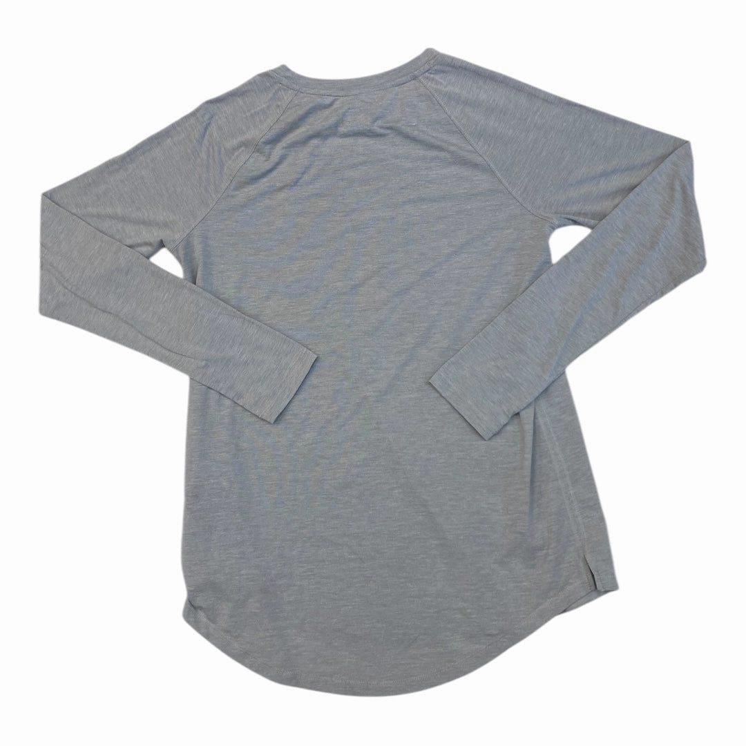 Athletic Top Ls Collar By The North Face In Grey, Size:M