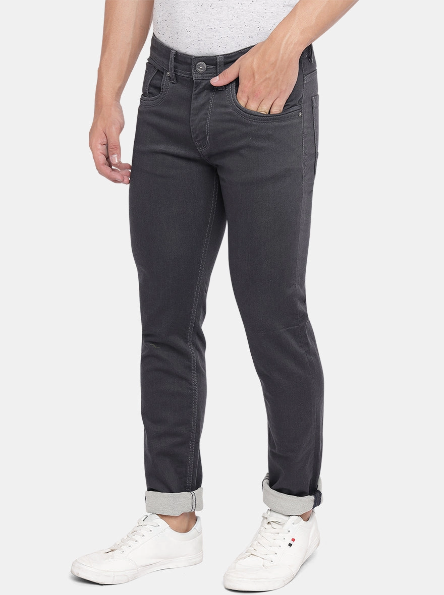 Black Washed Slim Fit Jeans | JadeBlue