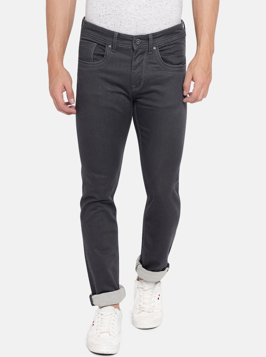 Black Washed Slim Fit Jeans | JadeBlue