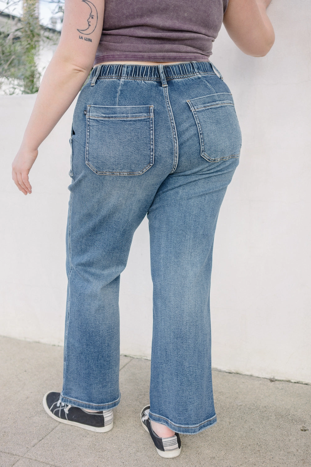 Blair High Rise Drawstring Wide Leg - PLUS