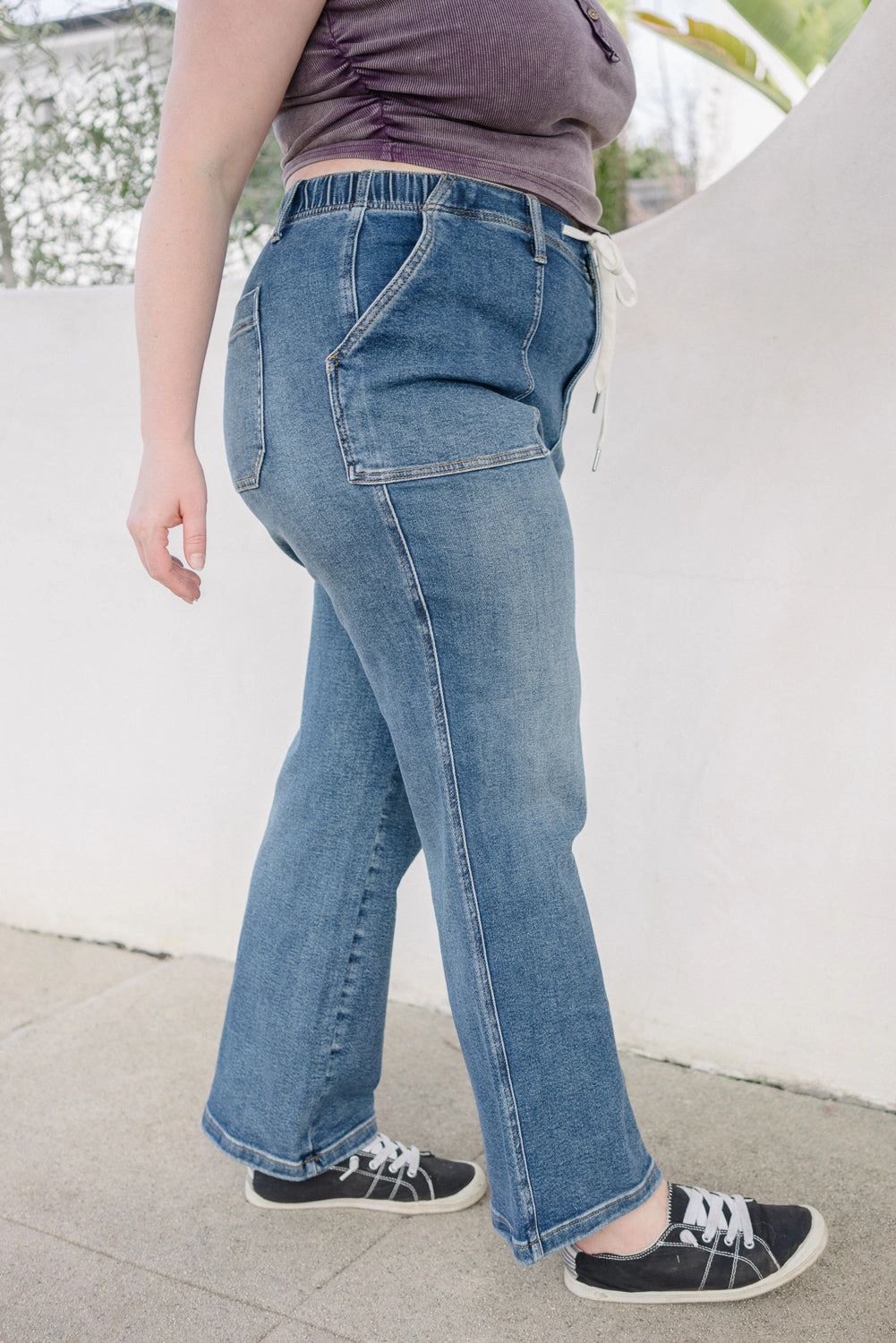 Blair High Rise Drawstring Wide Leg - PLUS