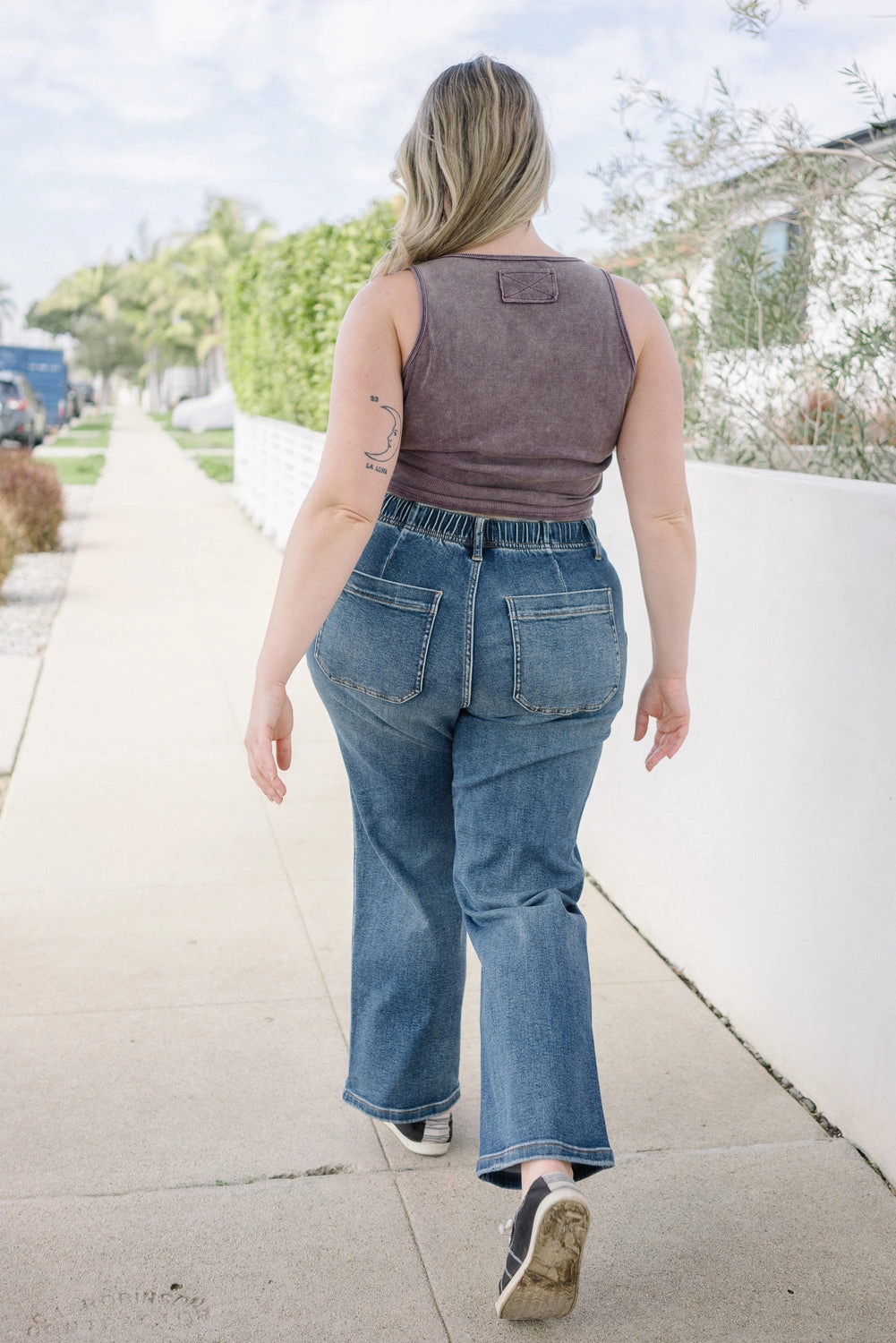 Blair High Rise Drawstring Wide Leg - PLUS