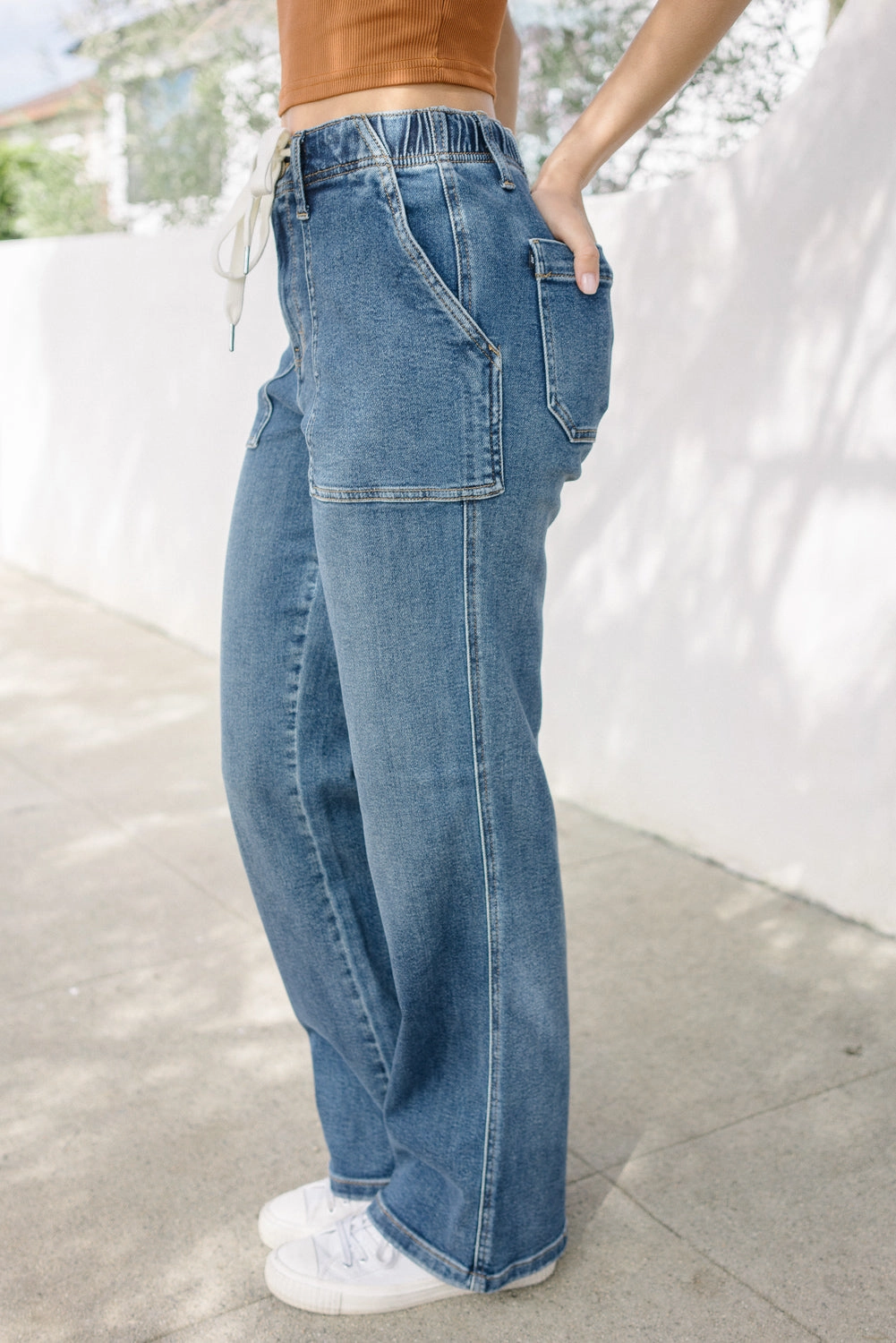 Blair High Rise Drawstring Wide Leg