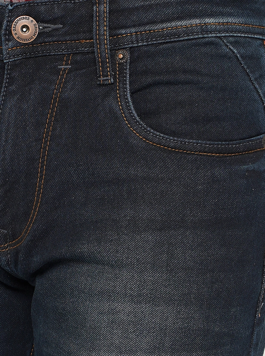 Blue Washed Narrow Fit Jeans | Greenfibre
