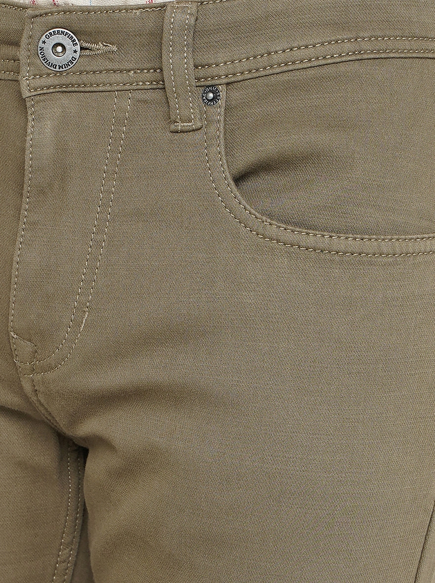 Brown Washed Urban Fit Jeans | Greenfibre