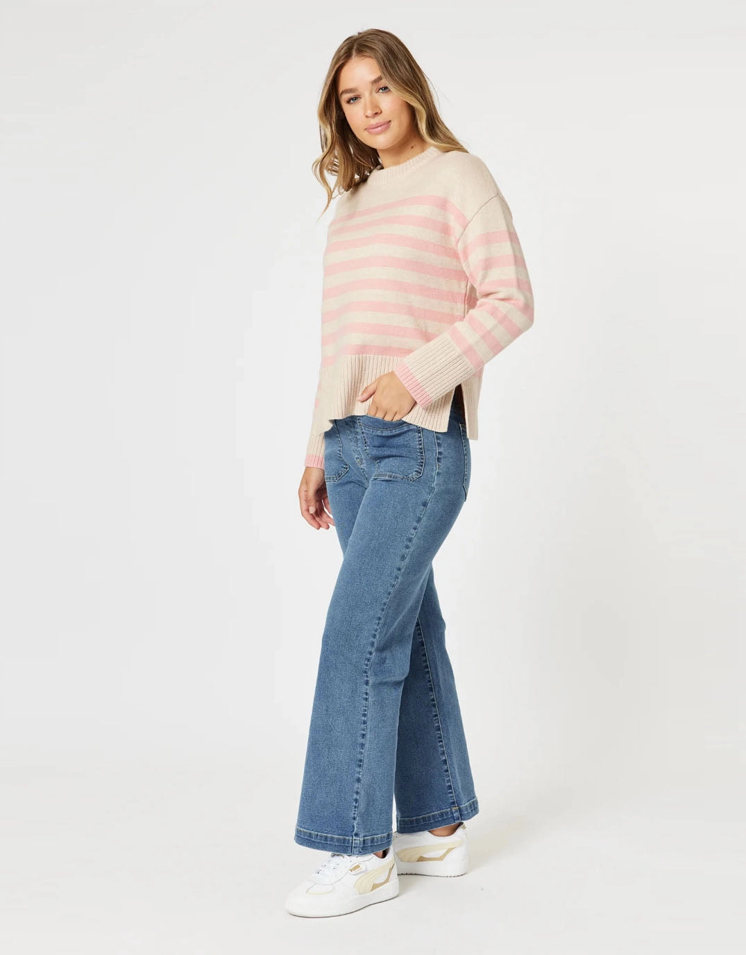Carpenter Stretch Leg Jean - Washed Denim