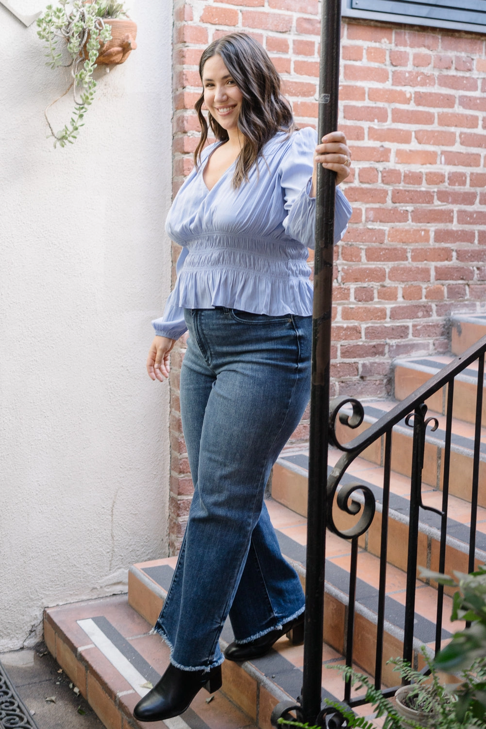 Carrie Mid Rise Wide Leg - PLUS