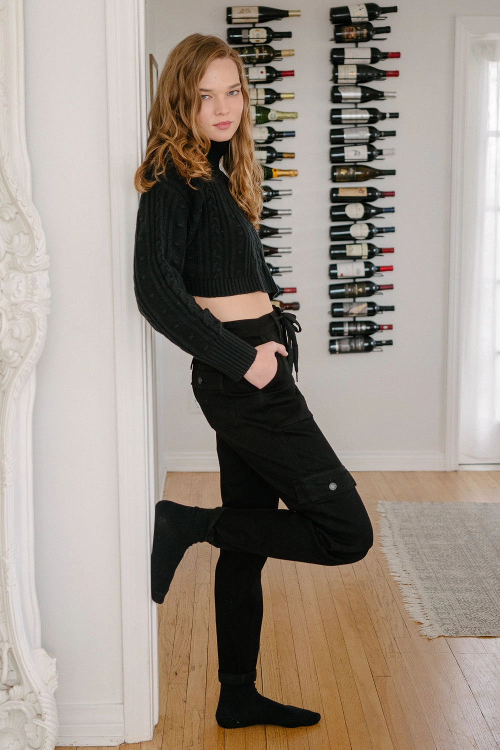 Celeste High Rise Cuffed Cargo Joggers