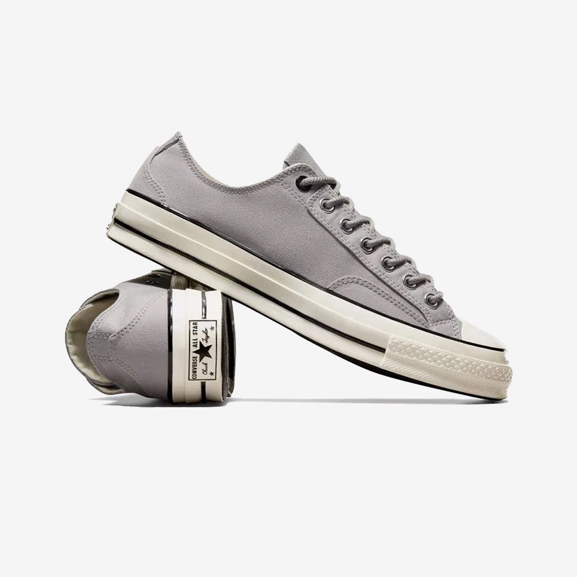 Converse | CHUCK 70 CANVAS & LEATHER { GRAY