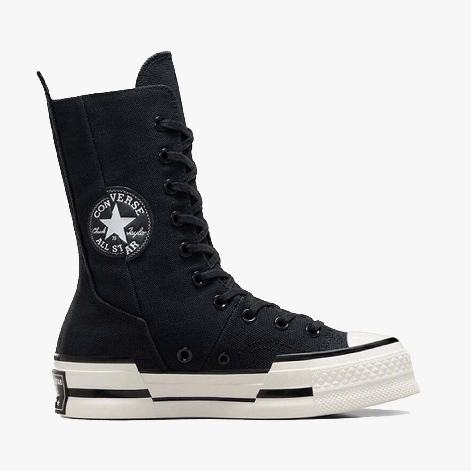 CONVERSE | CHUCK 70 PLUS X-HI { BLACK/WHITE