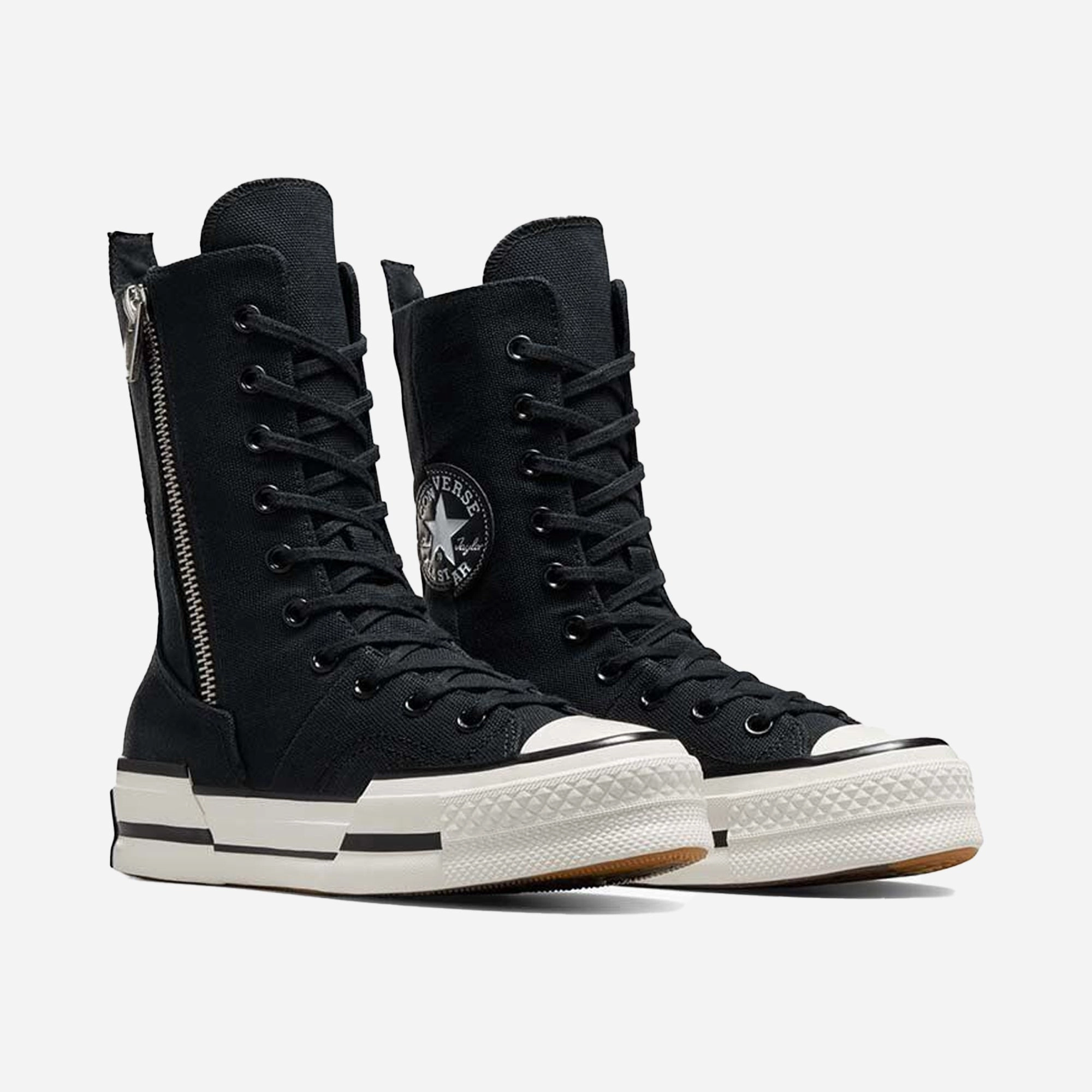 CONVERSE | CHUCK 70 PLUS X-HI { BLACK/WHITE