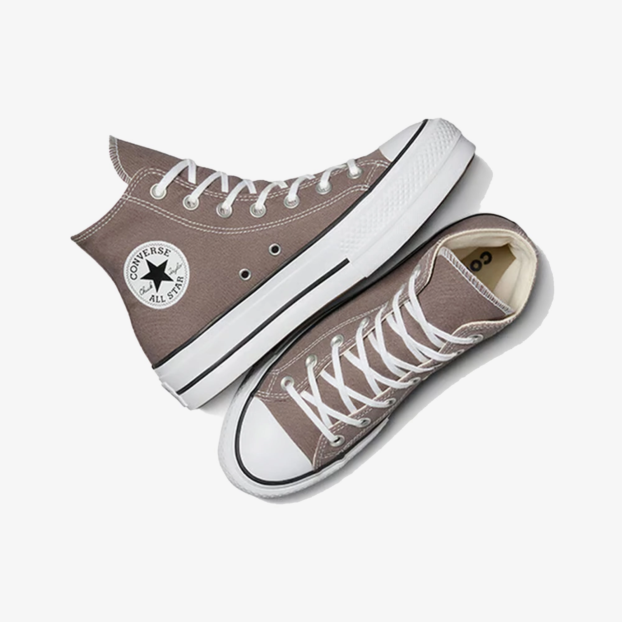 Converse | CHUCK TAYLOR ALL STAR LIFT PLATFORM { PURE PUMICE/WHITE/BLACK