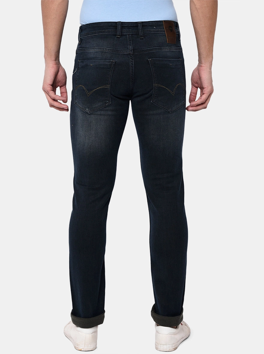 Dark Blue Washed Slim Fit Jeans | JadeBlue
