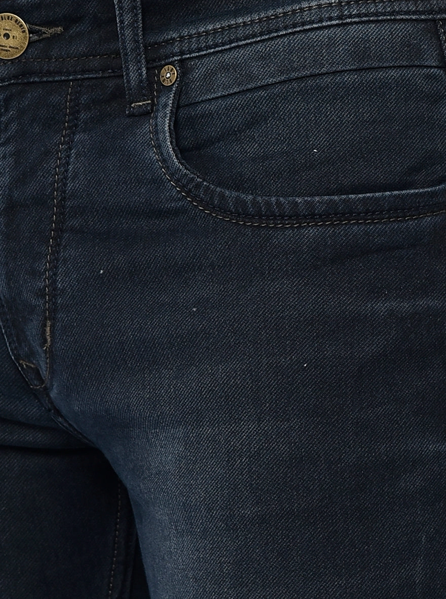 Dark Blue Washed Slim Fit Jeans | JadeBlue