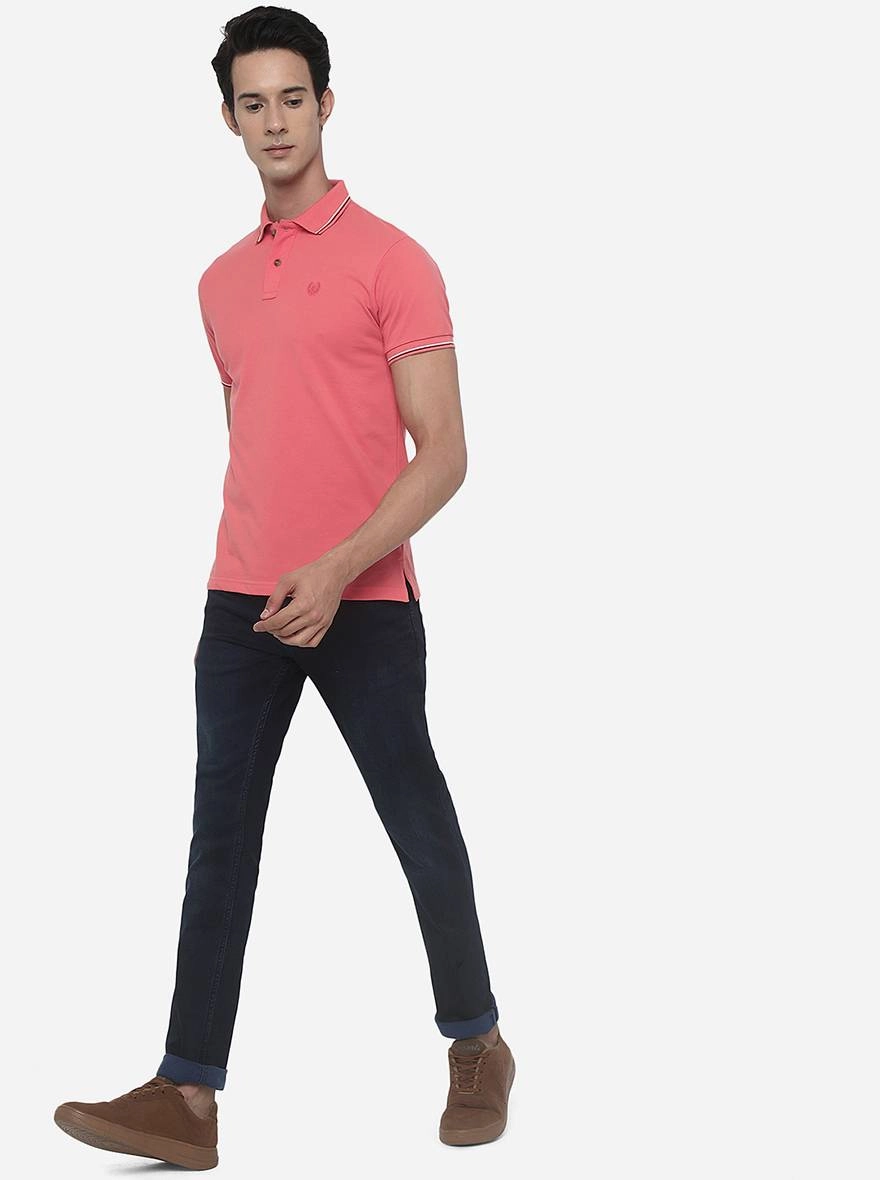 Dark Blue Washed Slim Fit Jeans | JadeBlue