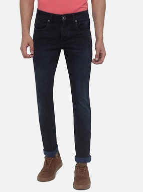 Dark Blue Washed Slim Fit Jeans | JadeBlue