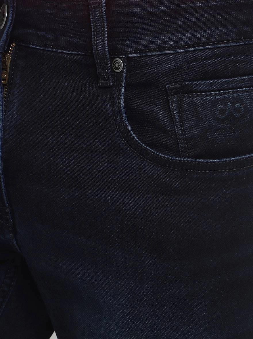 Dark Blue Washed Slim Fit Jeans | JadeBlue