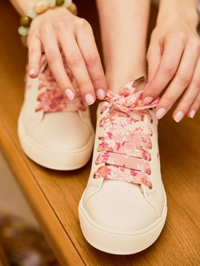 Floral Vegan Laces | Pink