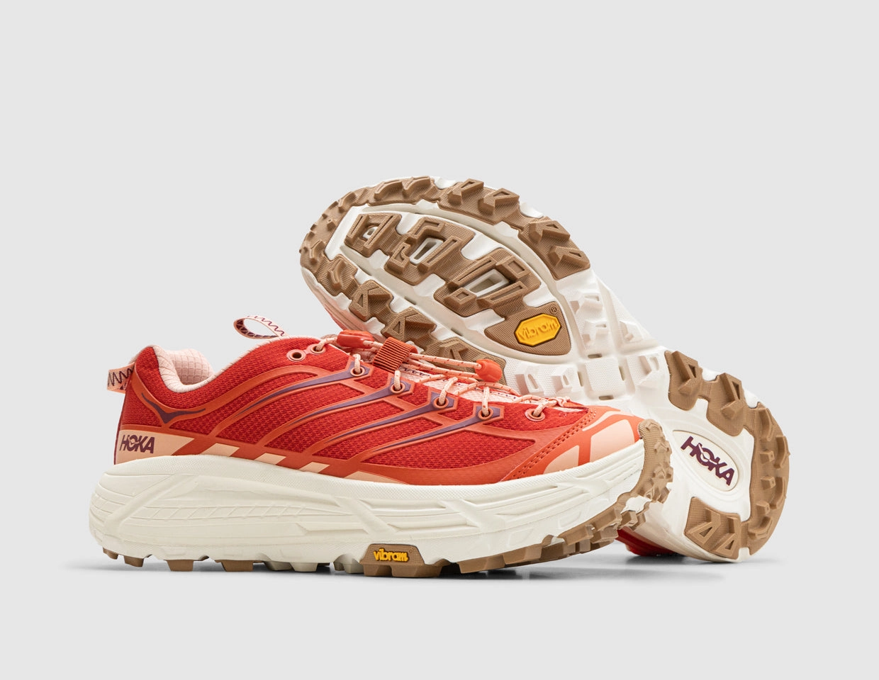 Hoka Mafate Three2 Tomato / Vermillion