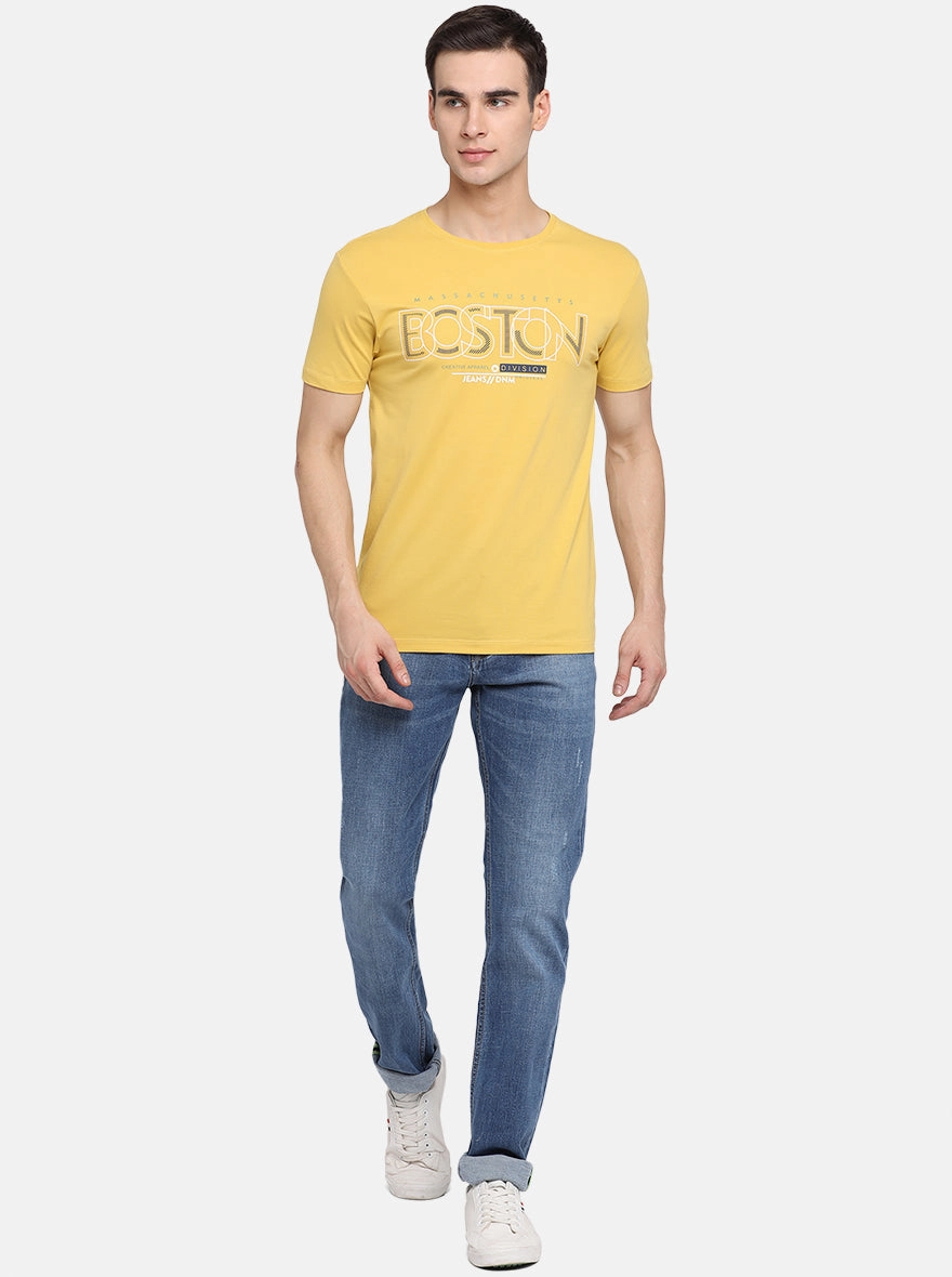 Indigo Blue Washed Straight Fit Jeans | JadeBlue