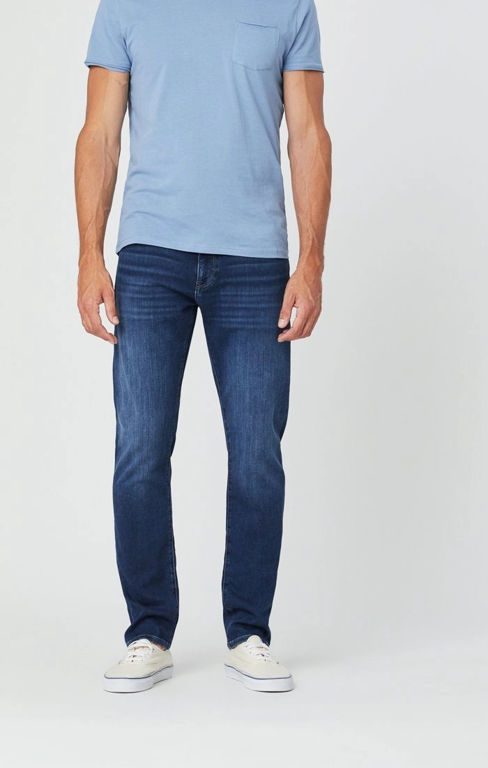 JAKE SLIM LEG JEANS IN DARK INDIGO ATHLETIC