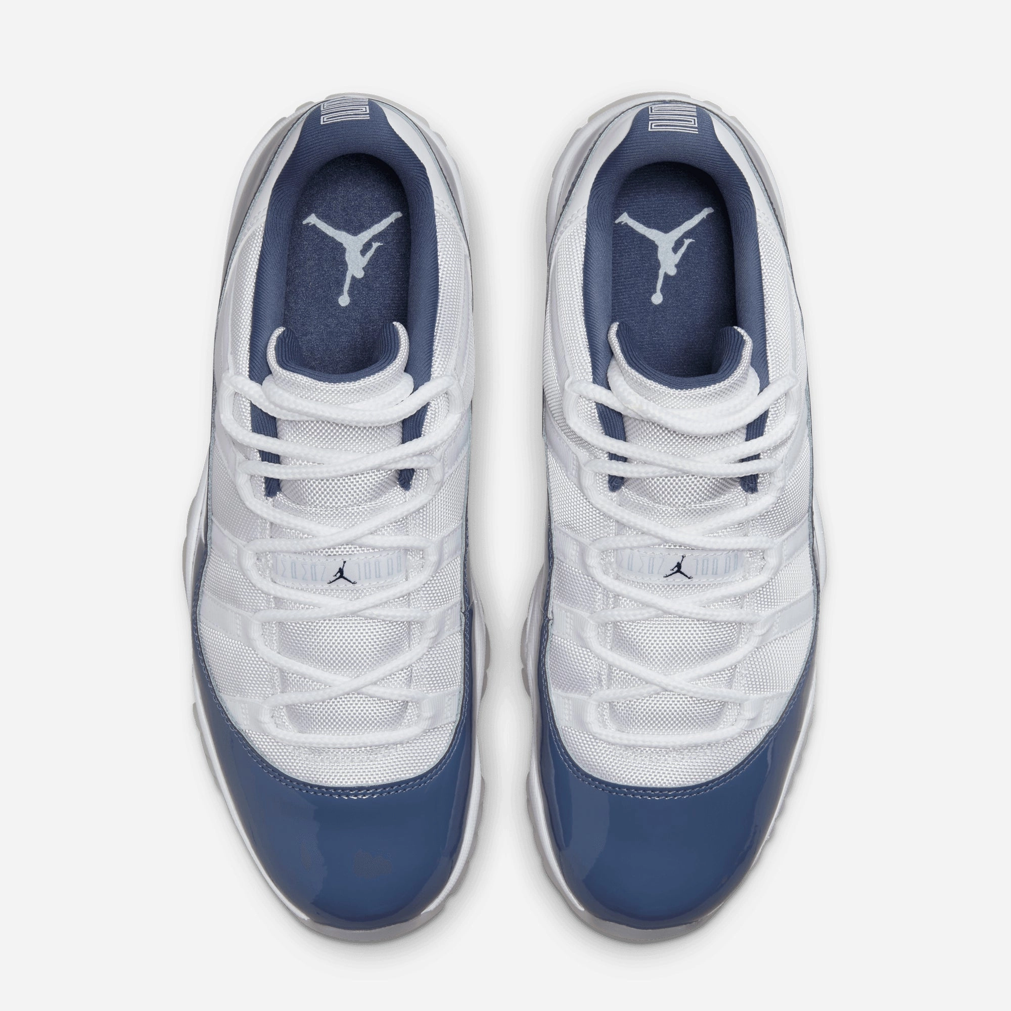 JORDAN | AIR JORDAN 11 RETRO LOW { WHITE/MIDNIGHT NAVY-DIFFUSED BLUE