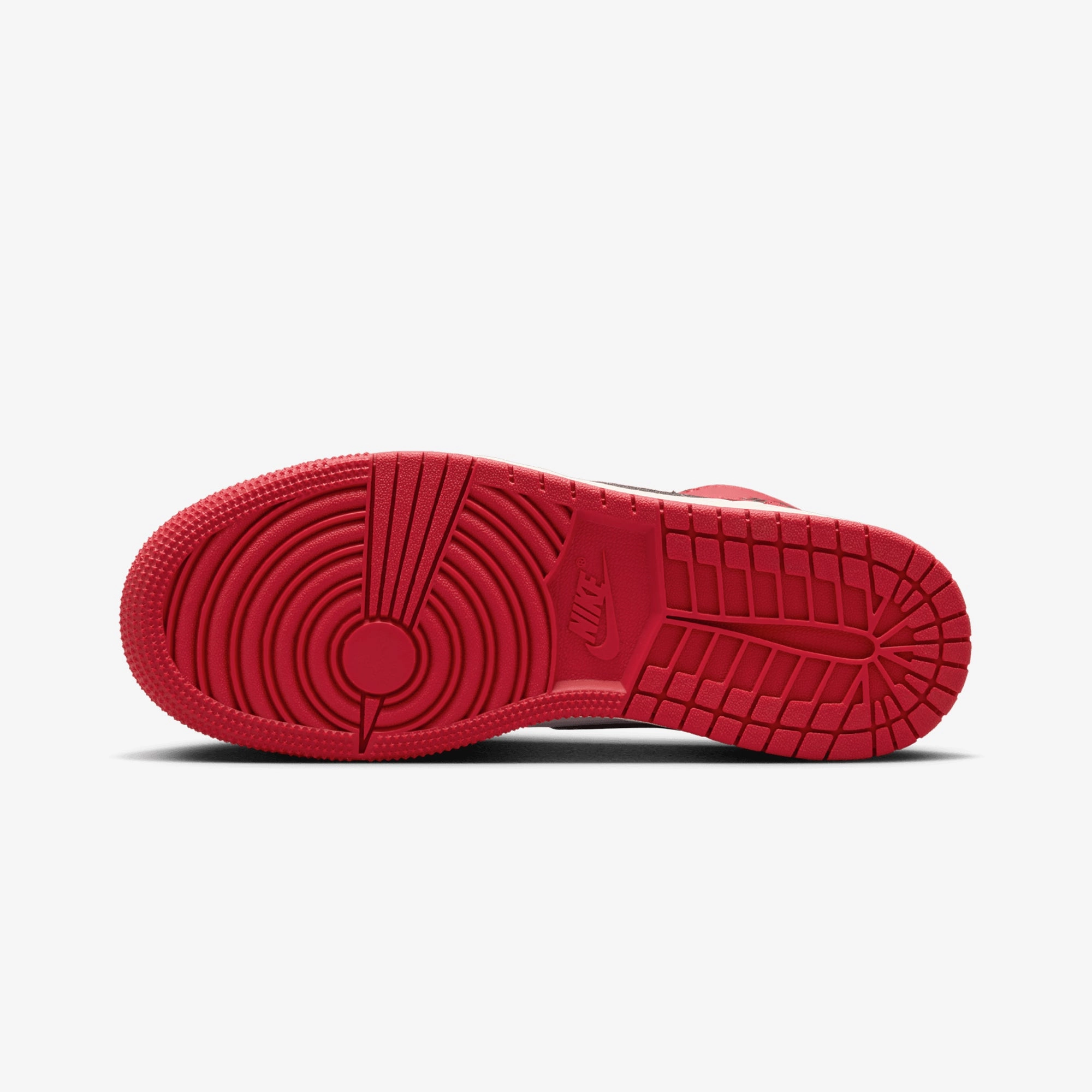 JORDAN | AIR JORDAN 1 HIGH OG (GS) BLACK TOE { WHITE/BLACK-VARSITY RED-SAIL