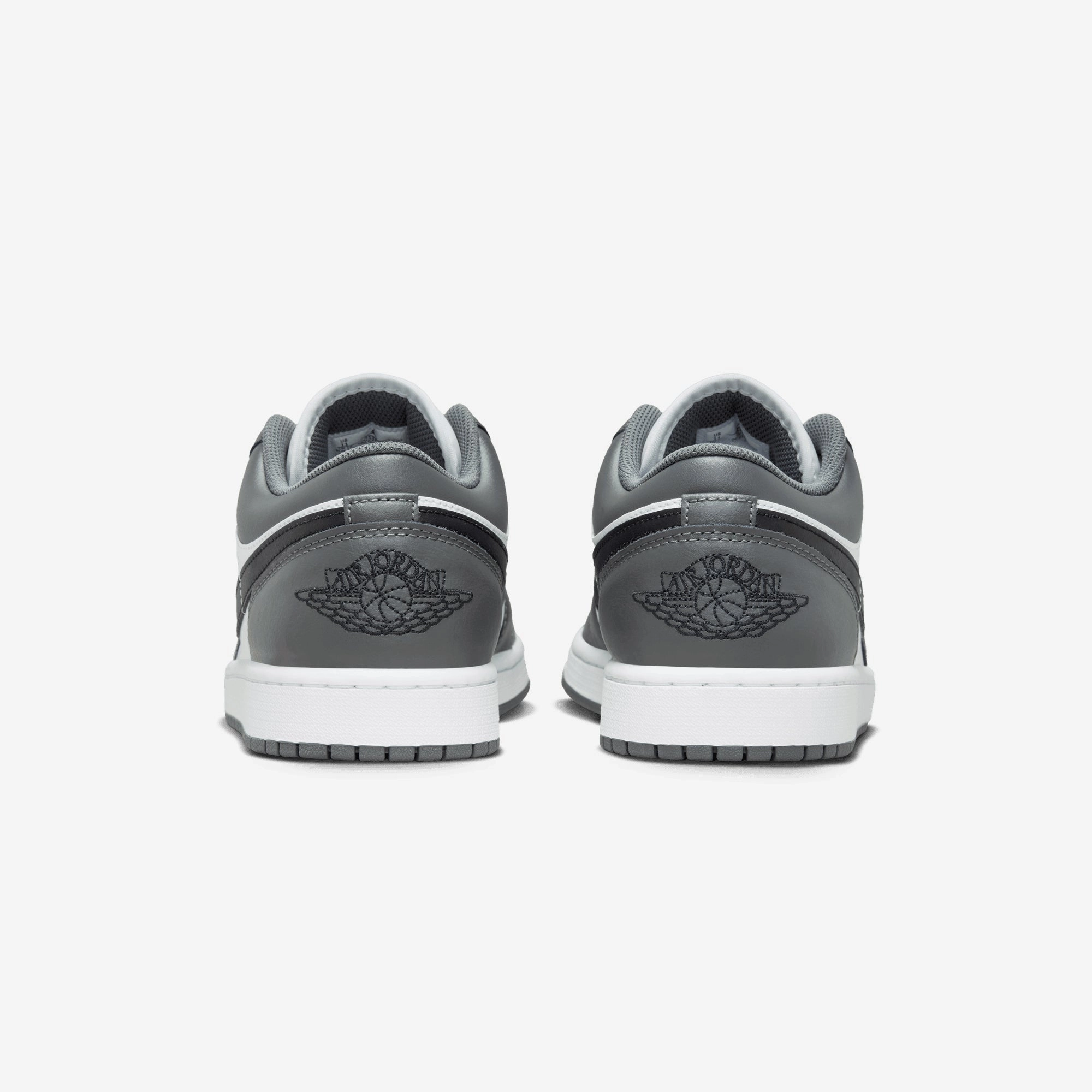 JORDAN | AIR JORDAN 1 LOW { WHITE/BLACK-IRON GREY