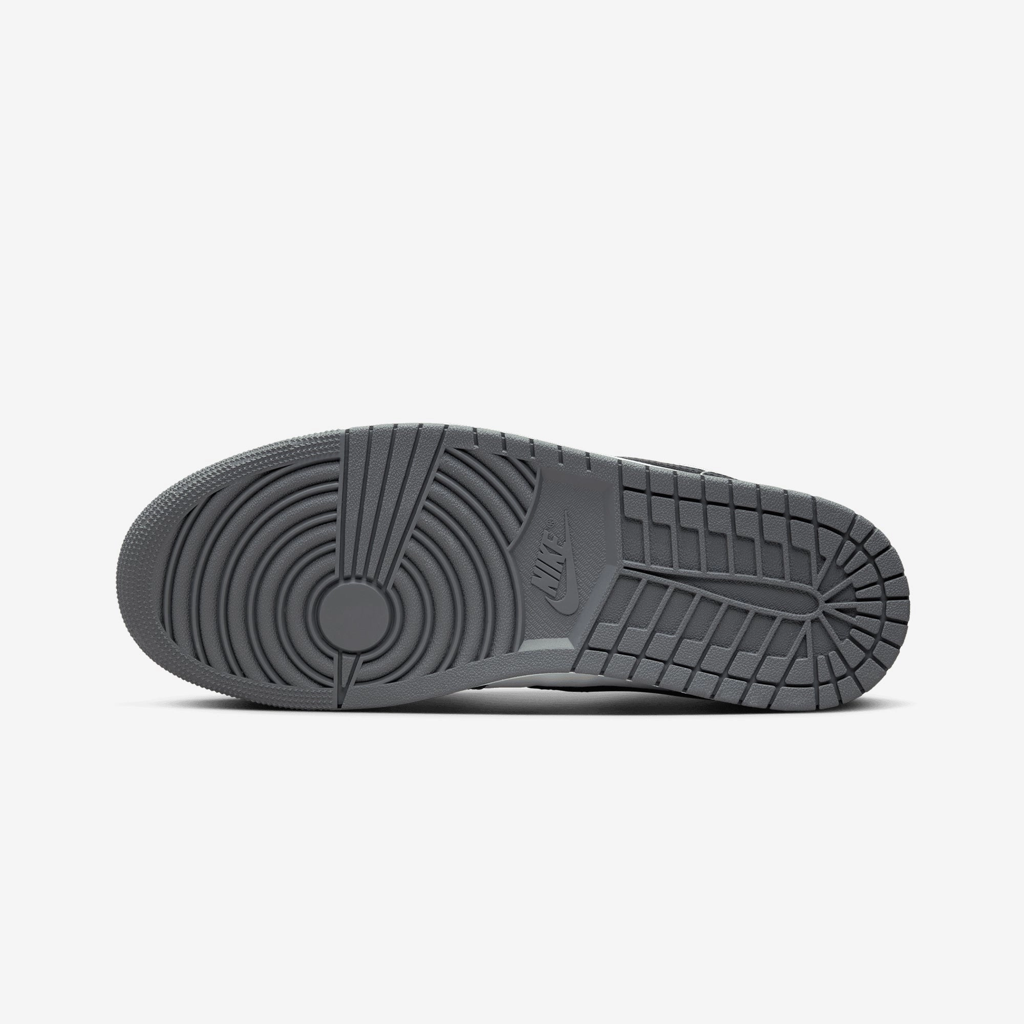 JORDAN | AIR JORDAN 1 LOW { WHITE/BLACK-IRON GREY