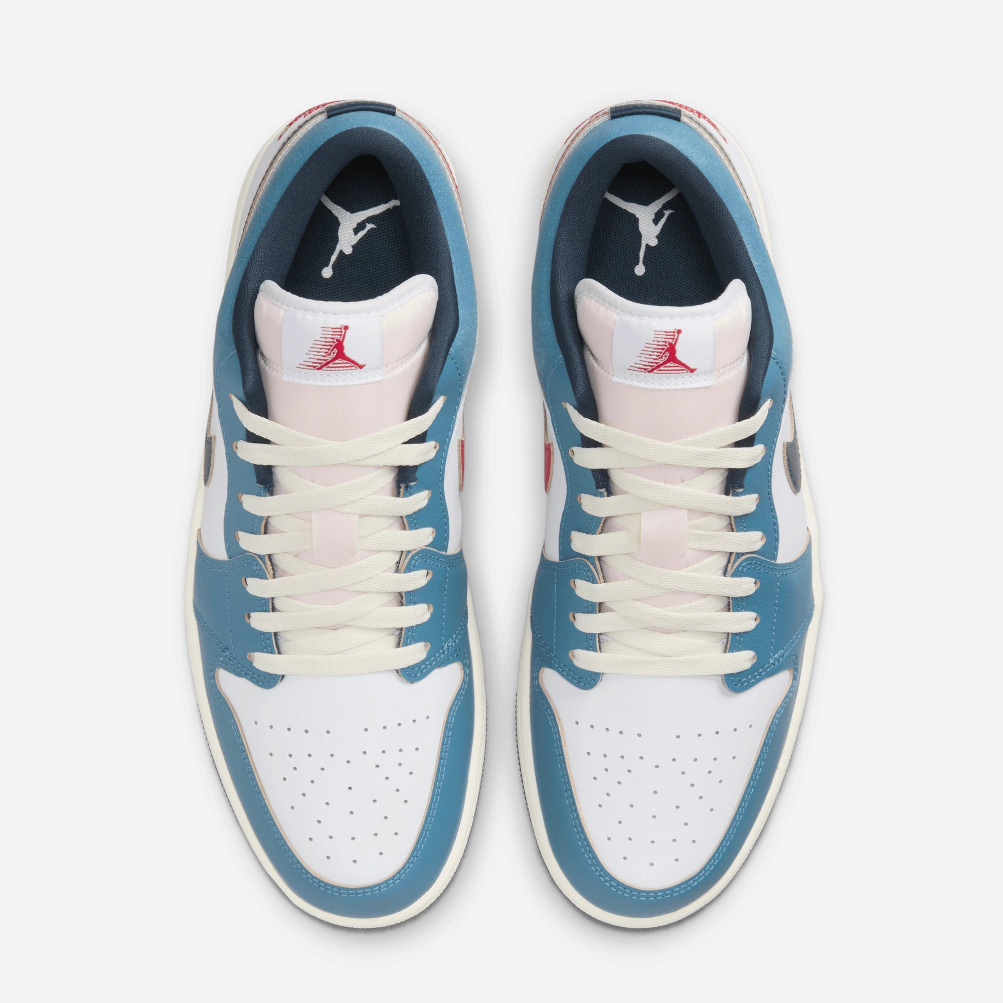 JORDAN | AIR JORDAN 1 LOW SE { WHITE/ARMORY NAVY-AEGEAN STORM