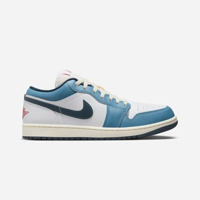 JORDAN | AIR JORDAN 1 LOW SE { WHITE/ARMORY NAVY-AEGEAN STORM