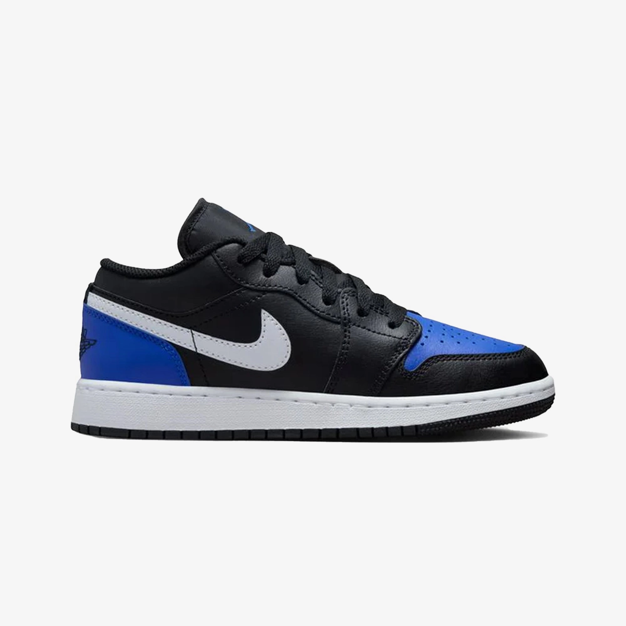 JORDAN | AIR JORDAN 1 LOW SE (GS) { BLACK/WHITE-GAME ROYAL