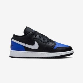 JORDAN | AIR JORDAN 1 LOW SE (GS) { BLACK/WHITE-GAME ROYAL