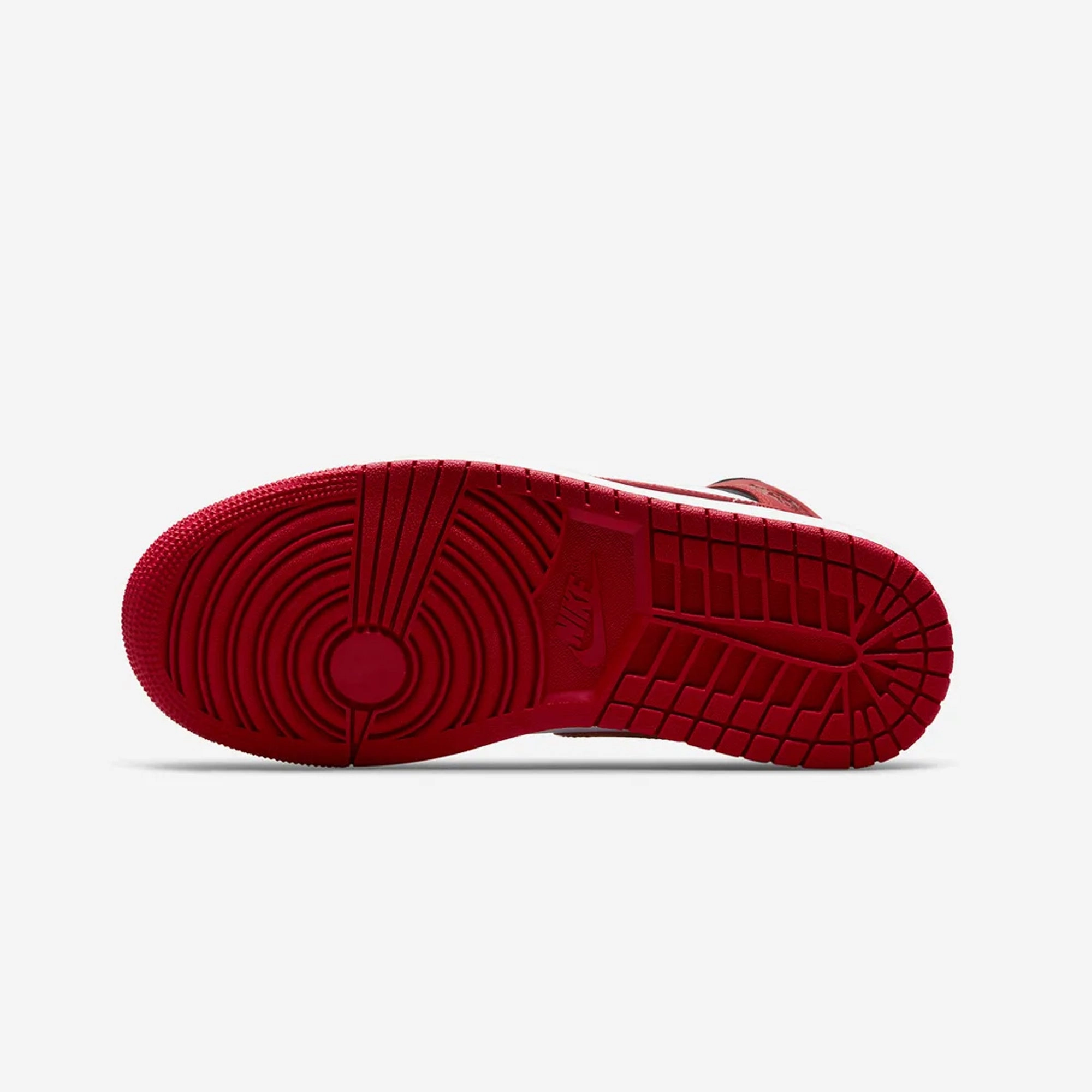Jordan | AIR JORDAN 1 MID  { BLACK/GYM RED-WHITE