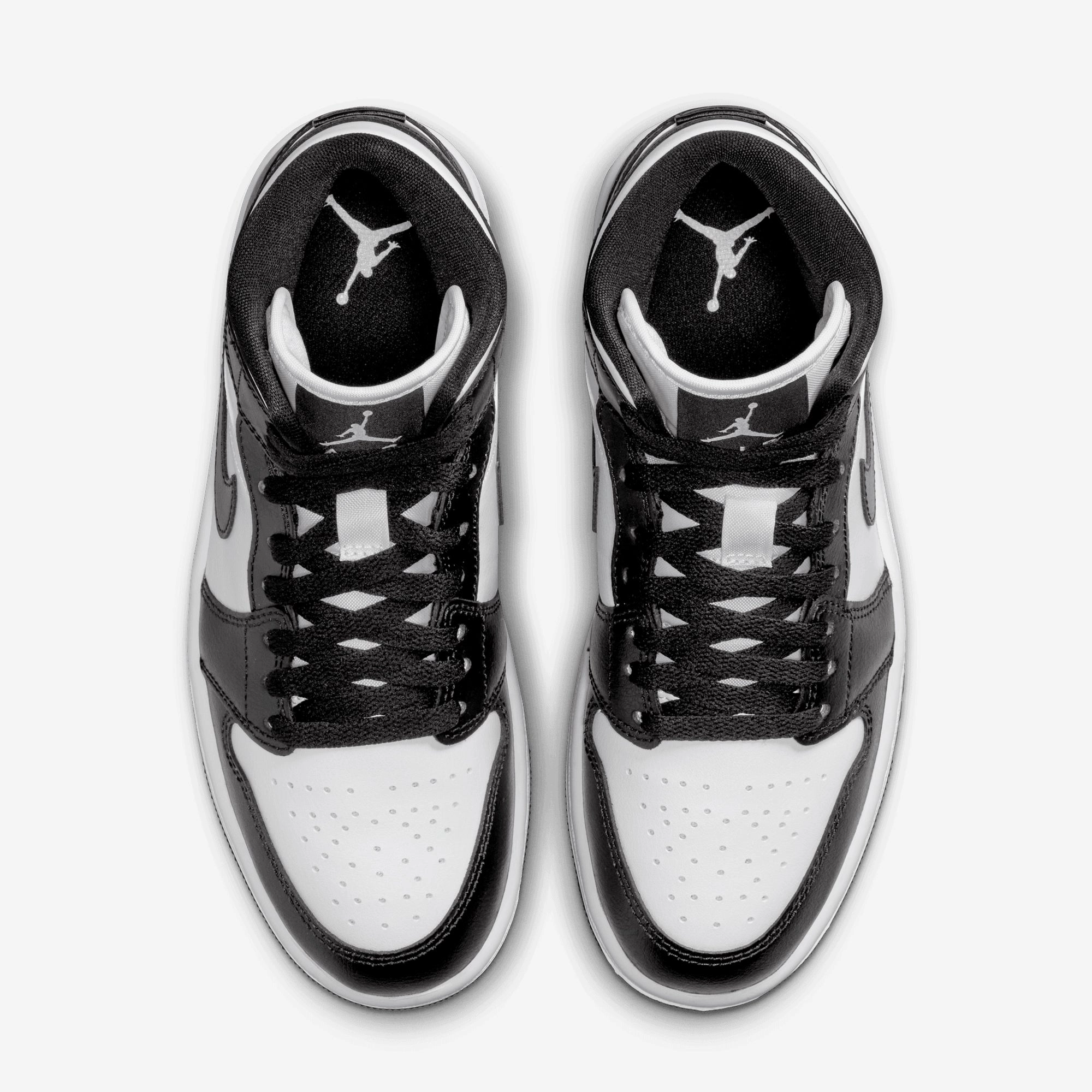 JORDAN | AIR JORDAN 1 MID { WHITE/BLACK-WHITE