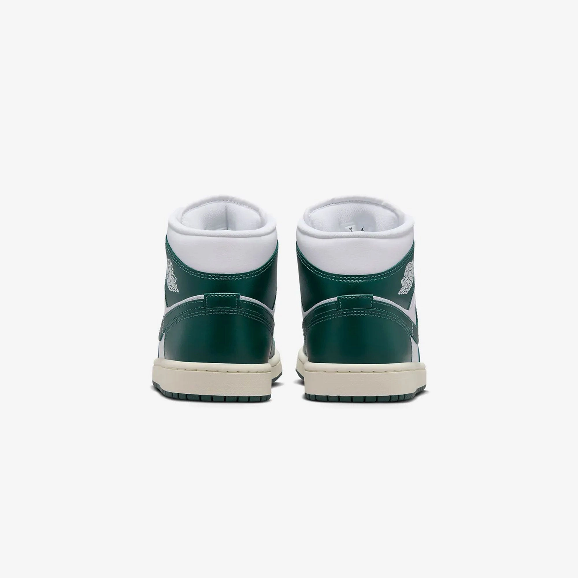 JORDAN | AIR JORDAN 1 MID { WHITE/OXIDIZED GREEN-SAIL