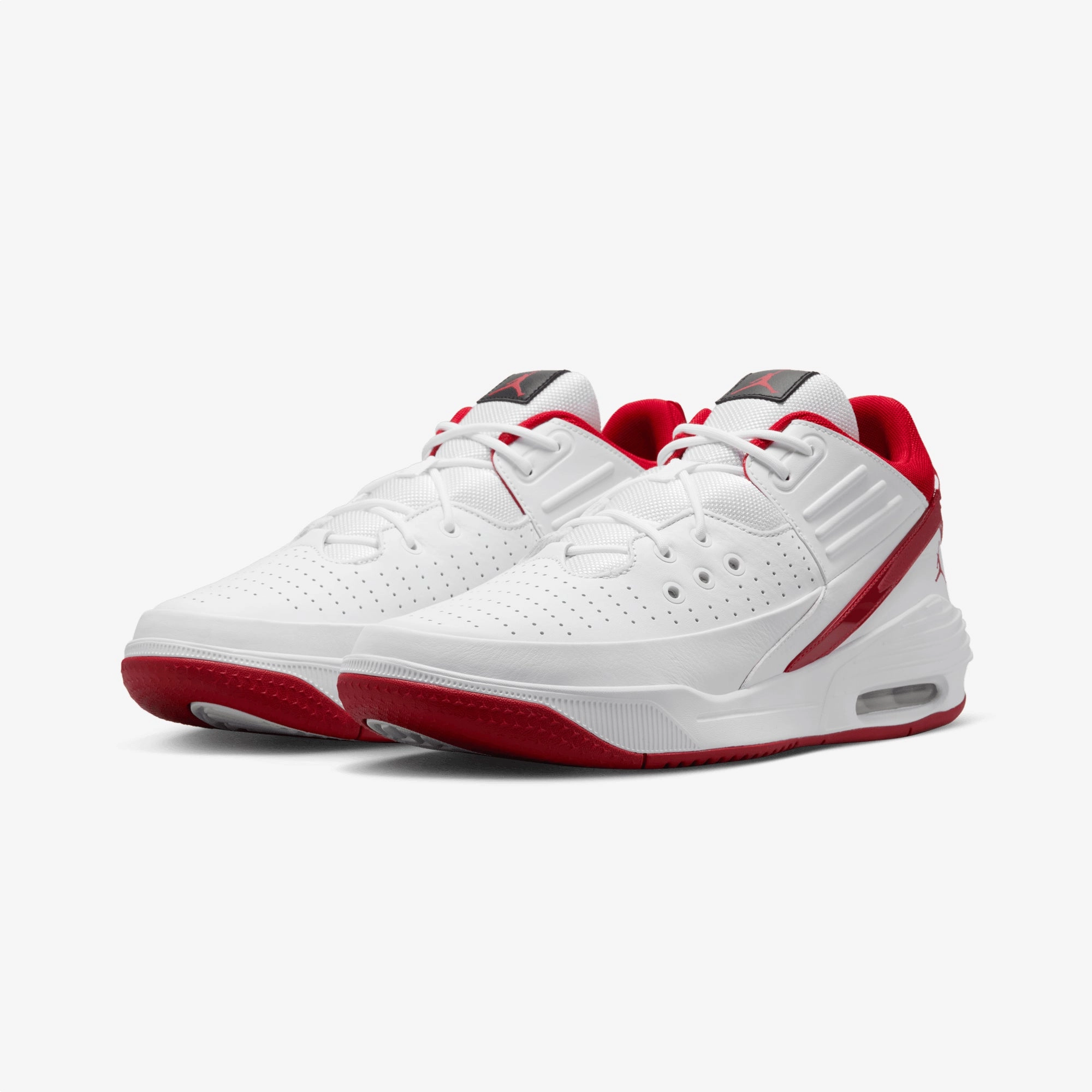 JORDAN | MAX AURA 5 { WHITE/GYM RED-BLACK